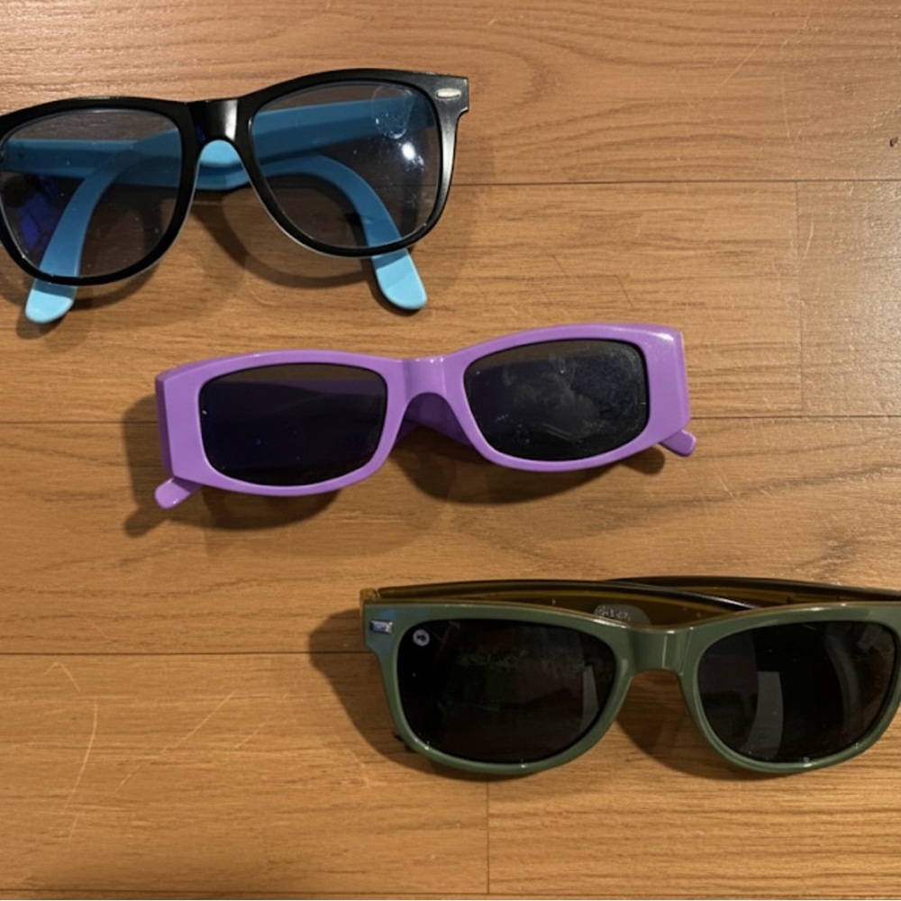 Rayban wayfarer / knockaround fort knocks / palm angles Trendy Sunglasses bundle